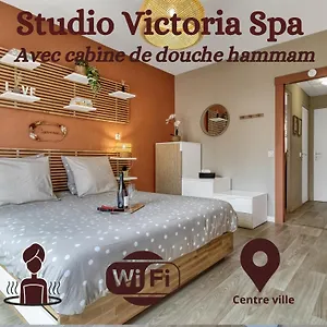  Appartement Victoria Spa, Au Coeur Du Centre-ville Hammam -wifi -grand Lit Double Queen Size 160x200cm